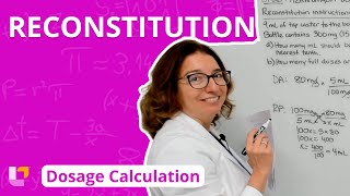 Reconstitution  Dosage Calculation for Nursing Students  LevelUpRN [upl. by Pascal]