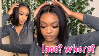 50 AMAZON PRIME 10” BOB WIG  HOW I APPLY MY FRONTAL  ft Greeta Hair [upl. by Norval]