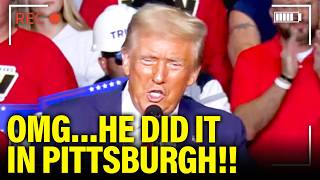 YUCK Trump does SHOCKING ACTS in PA Final Speech [upl. by Dougal220]