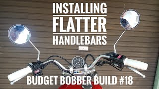 Budget Bobber Build 18  Installing Flatter Handlebars on a Virago XV250 [upl. by Dasha399]