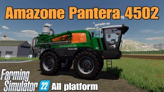 Amazone Pantera 4502  FS22 mod for all platforms [upl. by Rol]