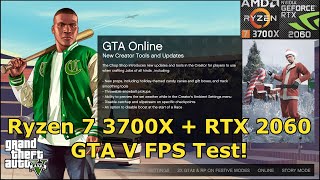 GTA V Benchmark  Ryzen 7 3700X RTX 2060 1080p gaming in 2023 [upl. by Olly]