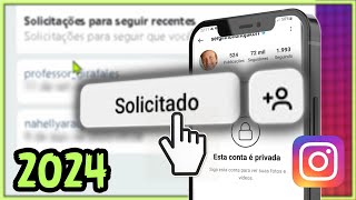 Como Ver as Solicitações Enviadas no instagram 2024 [upl. by Connor]