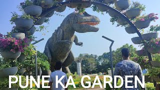 पुणे का यह Garden बहुत अच्छा है  Dinosaur Garden in pimple Gurav Pune Sudhir S3 vlog [upl. by Llerihs]