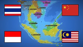 WAR of SOUTH EAST ASIAN COUNTRIES  WorldBox Timelapse [upl. by Tidwell967]