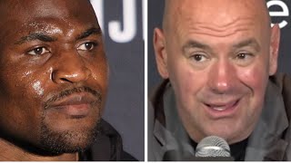 Dana White Reacts to Francis Ngannou vs Anthony Joshua KO [upl. by Wat]