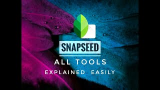 SNAPSEED Complete Tutorial  All Tools Explained in English  Android  iPhone [upl. by Florry]