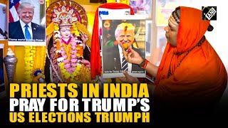 US elections Hindu priests in India pray for Donald Trump’s victory [upl. by Ot393]