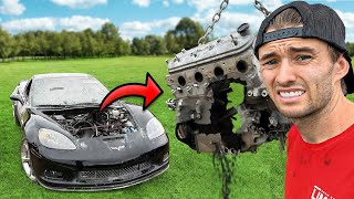 I Bought a TOTALED Corvette to Rebuild it pt2 [upl. by Wichman903]