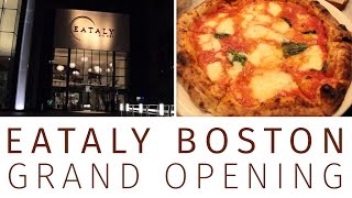 EATALY IN 2 MINUTES  Eataly Boston Grand Opening [upl. by Yleak944]