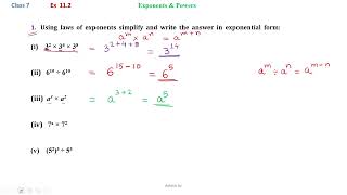 Class 7  Maths  Ex 112  Q1 i v [upl. by Loretta]