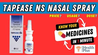 Tapease NS Nasal Spray  Tapentadol  strong painkiller🤔 [upl. by Eserehc]