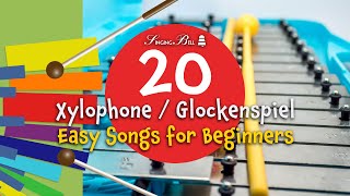 20 Easy Xylophone  Glockenspiel Songs for Beginners with Tutorials [upl. by Galateah206]