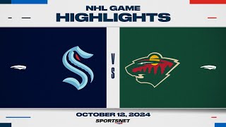 NHL Highlights  Kraken vs Wild  October 12 2024 [upl. by Rebor962]