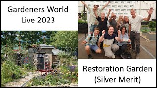 Gardeners World Live 2023Restoration Garden Silver Merit medal [upl. by Ddal]