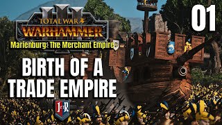 BIRTH OF A TRADE EMPIRE  Marienburg The Merchant Empire Mod  Total War Warhammer 3  Ep 01 [upl. by Odlavu]