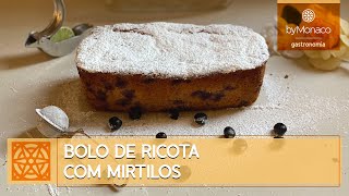 BOLO DE RICOTA COM MIRTILOS  FÁCIL DE FAZER SAUDÁVEL E MUITO LEVE  DICA CULINÁRIA  BY MONACO [upl. by Netloc]