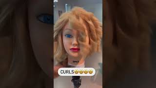 Straightener curls 🤩🤩🤩 I finally know how to curl using straightener people💃🏻💃🏻🤩  I am so [upl. by Jakie]