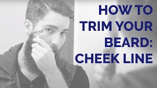 How to trim your cheek line for your beard [upl. by Pellet]