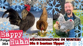 Hühner im Winter Die 5 besten Tipps von Heizen im Hühnerstall bis Fütterung HAPPY HUHN Folge 364 [upl. by Boudreaux]