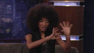 Esperanza Spalding NATURAL HAIR and special interview [upl. by Annay]