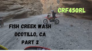 Crf450rl  Fish Creek Sand Wash Part 2 Riding Sweep Behind dreamitautomotive1218 ​⁠dualsport [upl. by Ayikat587]