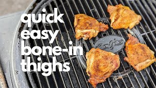 How to Grill Chicken Thighs  NoRecipeRequiredcom [upl. by Lamag616]