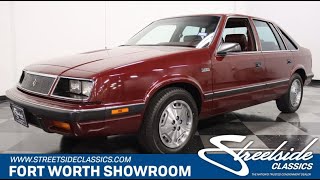 1987 Chrysler Lebaron GTS for sale  5066 DFW [upl. by Ronnoc486]