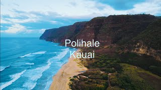 Polihale Cliffside Kauai  4K Drone Views  Hawaii  Mavic Air 2 [upl. by Sucramel]