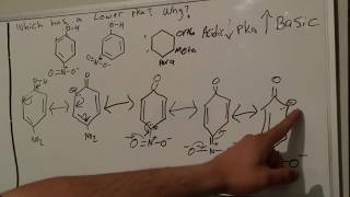 Lower pKa pnitrophenol or mnitrophenol  Organic Chemistry 2 [upl. by Pubilis139]