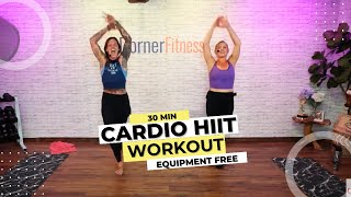 30 Minute At Home Cardio HIIT Style workout WITHOUT Equipment [upl. by Killie547]