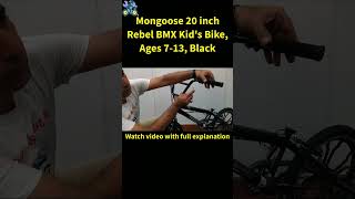 how to assemble Mongoose 20 inch Rebel BMX Kids Bike Ages 713 Black [upl. by Ardnued]