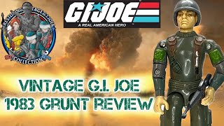 Vintage GI Joe 1983 Grunt Review vintagegijoe hasbrogijoe gijoefamily [upl. by Inamik]