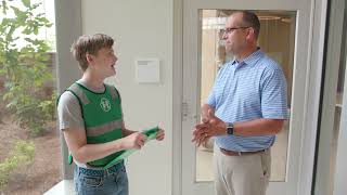 Lex Gives a Tour of the Lobby at Arthur M Blank Hospital [upl. by Macfadyn521]