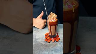 Almond Brittle Chocolate Milkshake ASMR shorts asmrfood asmrcooking milkshake asmr [upl. by Cogen860]