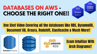 Databases on AWS  One Shot Prep  All Concepts  Choose The Right DB  aws awstutorial examprep [upl. by Khalsa617]