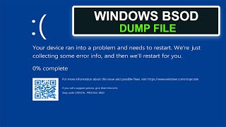 Windows BSOD  View Dump Files And Find Fix [upl. by Mintz]