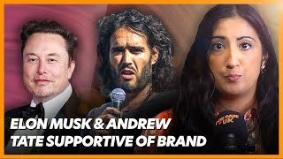 Elon Musk amp Andrew Tates Tweets About Russell Brand Allegations  Pod Save the UK [upl. by Zarihs851]