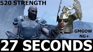 God Of War  Valkyrie Queen Sigrun  27 SECONDS KILL GIVE ME GOD OF WAR NEW GAME PLUS [upl. by Kirch]