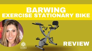 Barwing 16823 Exercise Stationary Bike Foldable Review [upl. by Jerrilyn88]