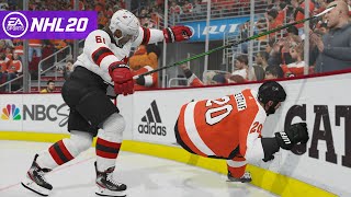 NHL 20 BE A PRO 15 EJECTED FOR THIS HIT [upl. by Ithaman]