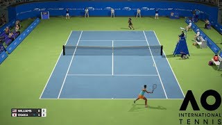 Serena Williams vs Naomi Osaka  AO International Tennis  PS4 Gameplay [upl. by Akema]