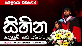 සිහින සැලසුම් කර හඹා යන්න  Motivational Speech By Prof Gamini Ranasinghe [upl. by Annhoj]