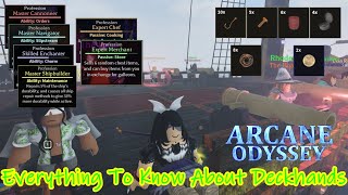 Advanced Guide For Deckhands Arcane Odyssey [upl. by Segroeg346]