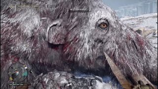 Killing the Bloodtusk Mammoth in Farcry Primal [upl. by Anoel329]