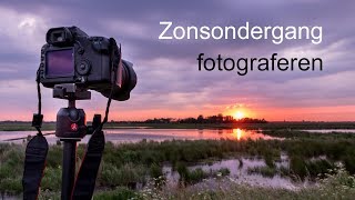 Fotograferen Zonsondergang in de Oostpolder  landschapsfotografie [upl. by Soracco507]