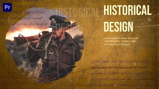 Historical Slideshow Premiere Pro Template Flexible and Professional [upl. by Tarazi]