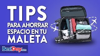 Tips para ahorrar espacio en tu maleta [upl. by Sigrid]