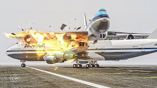 Two Boeing 747s Collide on the Same Runway  Worst Air Crash in History [upl. by Castora]