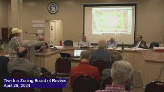 Tiverton Zoning Board of Review  April 29 2024 [upl. by Kciremed]